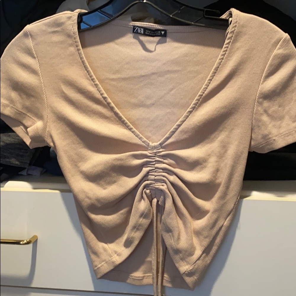 Zara singed crop top